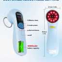 LLLT Cold Laser Therapy Device with Protective Magnetic Cover, 5 * 808nm & 10 * 650nm Human/Vet Handheld Infrared Red Light Therapy, Pet Dogs Treatment Device for Muscle Pain Relief & Improve Healing