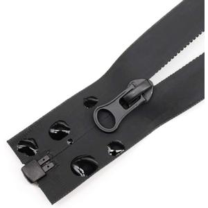 MebuZip 2PCS 26 Inch Waterproof Zippers Black #5 Separating Waterproof Zippers Bulk for Sewing Tailor Crafts Clothes Jackets Down Coats Raincoats (26" 2Pcs)