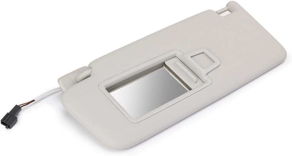 Grey Front Left Sun Visor with Makeup Mirror 5GG857551 for VW Golf Jetta MK7 Passat B8 CC