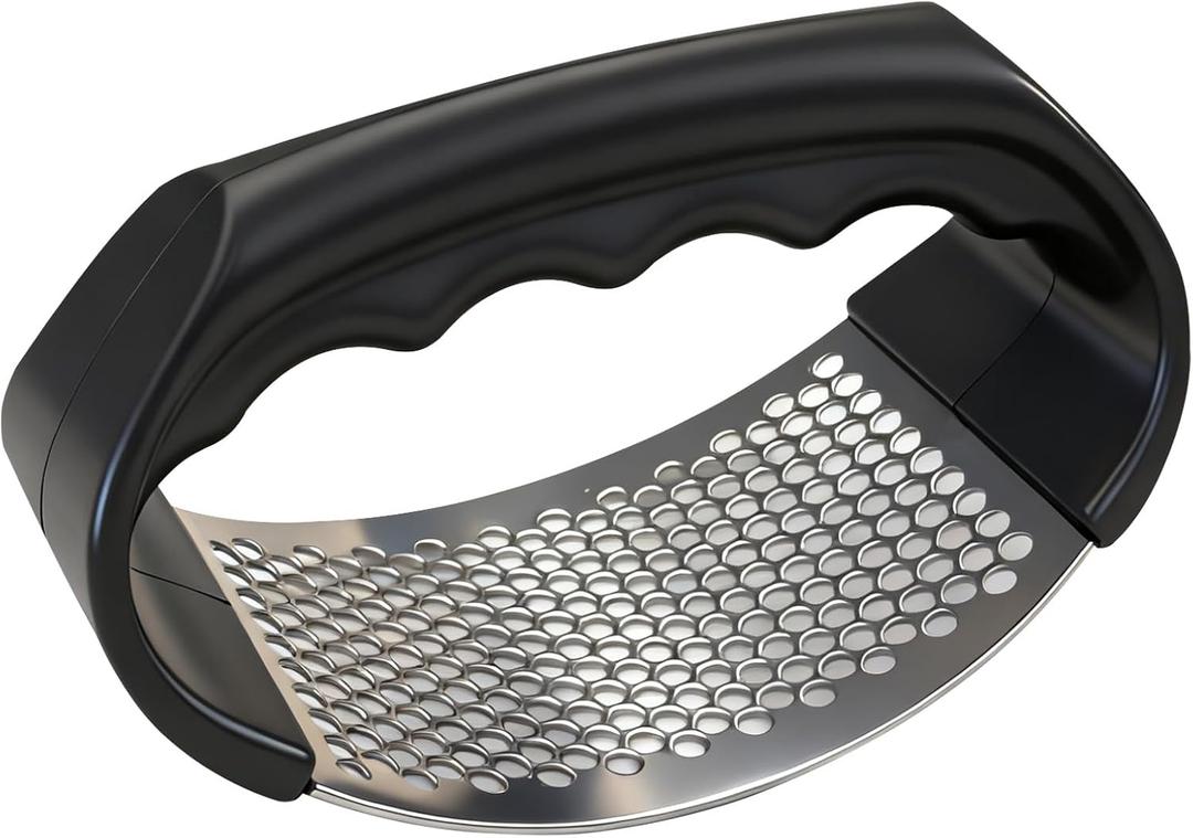 Garlic press rocker, Stainless Steel Garlic Crusher  Effortless Mincing, Rust-Resistant Kitchen Gadget