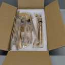 Gold Candlestick Holders Bulk,Taper Candle Holder for Candlesticks Gold Brass Vintage Candle Stick Candle Holder Decorative Candle Holders for Wedding Home Party Table Decor (Set of 27)