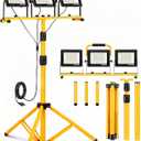 LED Light Work Stand: 21000LM Portable Lighting for Job Site, Construction & Garage Workshop
