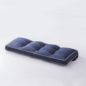 3 Seat 57 Inches Outdoor Porch Swing Cushions, Water-Resistant Tufted Patio Swing Replacement Cushions (Navy)