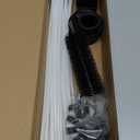 48 Feet Dryer Vent Cleaning Kit, Chrome Button Locking System, Lint Removes, Dryer Vent Cleaning System, Dryer Vent Cleaner Kit Vacuum Attachment with Vacuum Adapter, Dryer Adapter