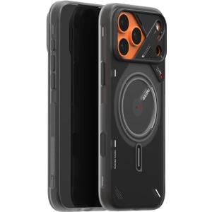 Aulumu A17 iPhone 17 Pro Magnetic Thermal Case | CoolHyper | with Camera Control | IMD Technology | Compatible with Magsafe | Touch Translucent Gray