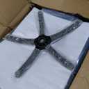 Efomao Big and Tall Office Chair with Footrest  High Back Computer Chair with Adjustable ArmrestsExecutive Office Chair with Wide Seat, Modern Desk Chair for Home Office, Gaming, or Study, Blue