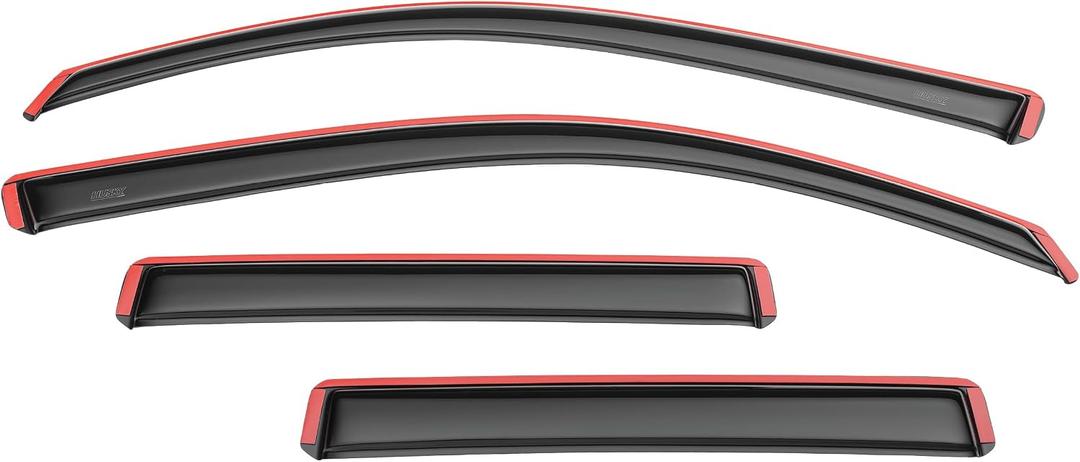 Husky Liners Select in-Channel Rain Guards | Fits 2019-2026 Chevrolet Silverado & GMC Sierra 1500, 2020-2026 Silverado/Sierra 2500HD & 3500HD Crew Cab | Front & Rear Ventvisors, 4 pcs. | 2834805