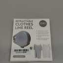 Retractable Clothesline Heavy Duty Retracting Clothes Line Outdoor and Indoor with Durable ABS Shell and 38 Feet Extruded PVC Line,with Lock to Prevent Sagging