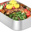 Vingud 1.5L Replacement Stainless Steel Container Electric Lunch Box (Model: DFH-001), Food Container, Eco Safe & Healthy, Dishwasher Safe (Silver)