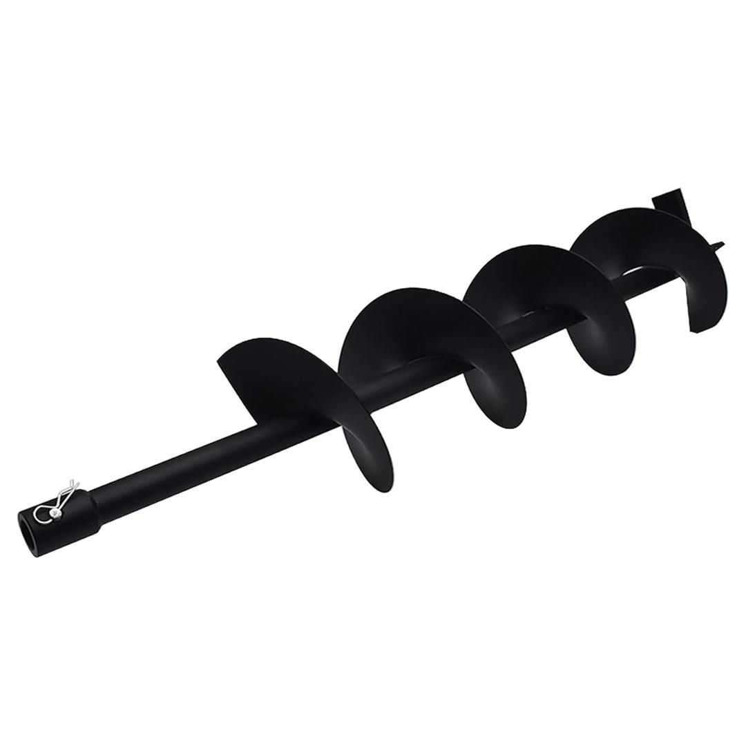 WFLNHB Auger Drill Bit Garden Spiral Drill Bit for Planting 6 x 31.5 inch Garden Plant Flower Bulb Auger for Gasoline Powered Post Fence Hole Digger