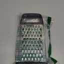 Urbanstrive Cheese Grater With Container Box Grater Stainless Steel Graters for Kitchen Cheese Shredder Parmesan Shredder Kitchen Gadgets Kitchen Tools Kitchen Gifts for Chef Dishwasher Safe Zester (Black)