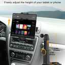 Car CD Slot Mount Tablet Holder with Adjustable Arm, Universal 360 Rotation Truck CD Player Tablet Holder for 4-13" iPad Pro Air Mini, Phone, Galaxy Z Fold, Fire HD