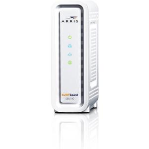 ARRIS Surfboard SB6190 32x8 DOCSIS 3.0 Cable Modem with 1.4 Gbps Download and 262 Upload Speeds, White (Non-Retail Packaging) 