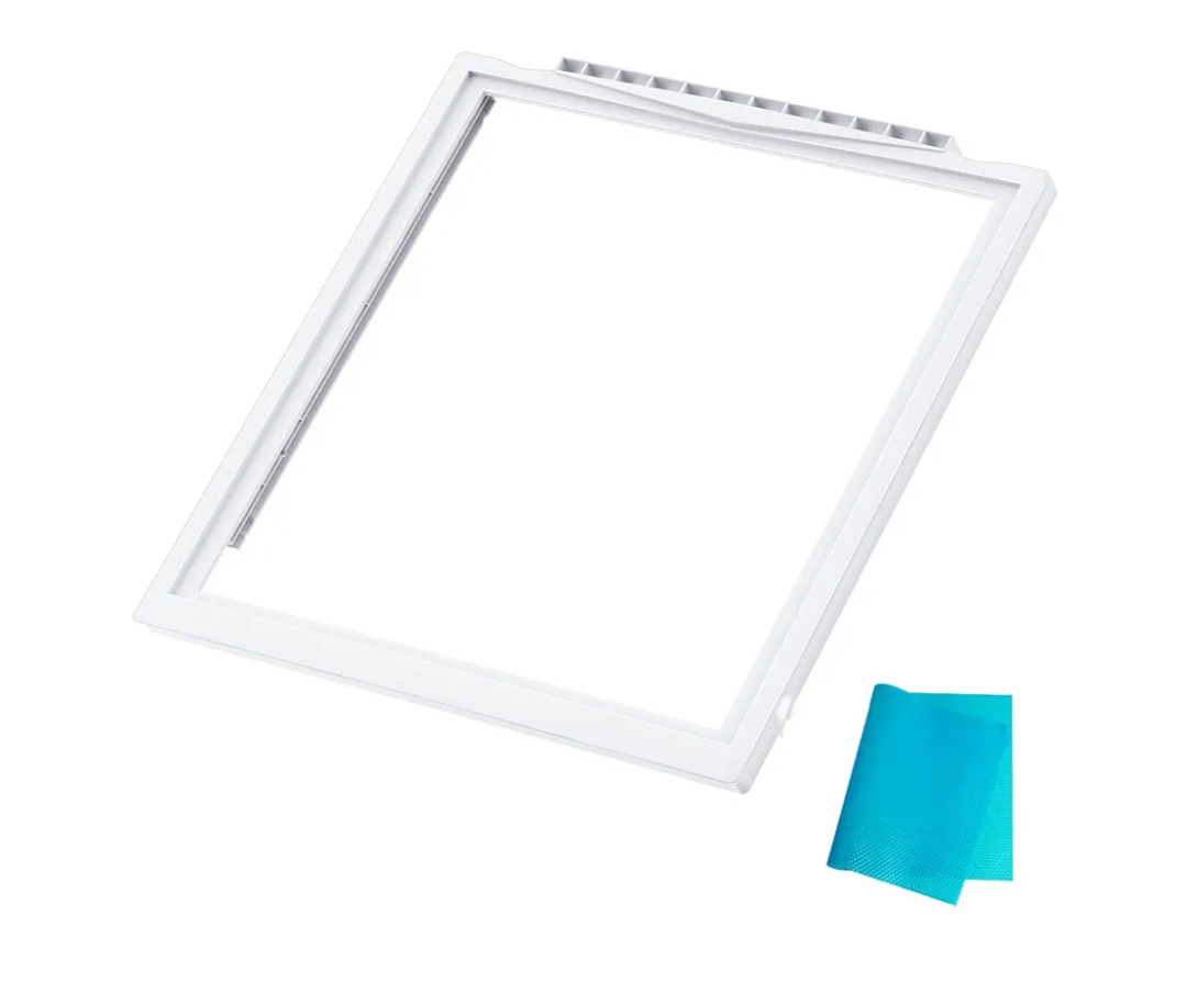 UPGRADED 241969501 Shelf Frame without Glass Refrigerator Compatible with Frigidaire Shelf Replacement Refrigerator Crisper Drawer Pan Cover Parts LFSS2612TF0, FGHS2631PF4A, FFSS2615TS0 Shelves