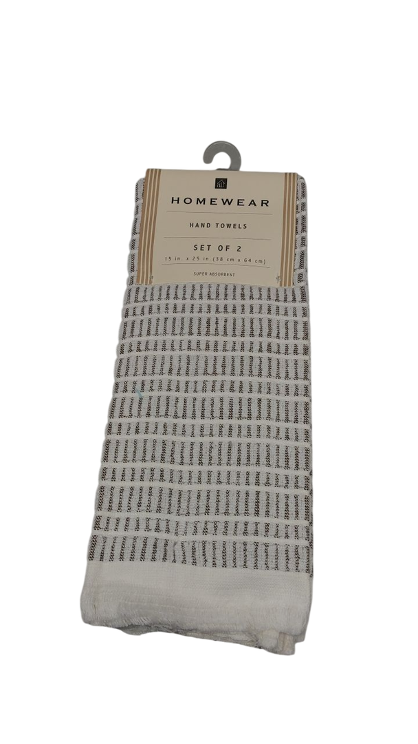 Home Wear Hand Towels Set Of 2 15x25