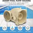 350089 Inground Pool and Spa Booster Pump Body Housing Replacement Part for Pool & Spa Systems, Compatible with Pentair,SuperFlo Inground Pool and Spa Booster Pump Body Housing,Easy to Install