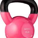Amazon Basics Vinyl Kettlebell, 15Lb