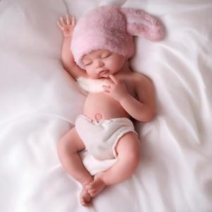 BABESIDE Silicone Baby Doll - 16 Inch (Weight 4.9 Lb) Reborn Baby Dolls Silicone Full Body Platinum Silicone Weighted Realistic Sleeping Newborn Lifelike Preemie Doll Gift for Collectors & Kids Age 3+