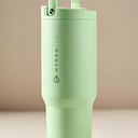 HydroJug Sport - Stainless Steel Tumbler with Straw, Vacuum Insulated, 40oz Leakproof Water Bottle, Ergonomic Design, Reusable, Dishwasher Safe, Rubber Base, Durable for Gym or Outdoors, Clover