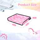 Kids Tray Table Cover, Airplane Tray Cover with Pockets, Airplane Travel Essentials for Kids, Portable Airplane Must Haves for Toddler on Plane or Train and Flying Supplies (Pink)