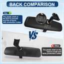 rear view mirror, Interior rearview mirror Kit compatible with Ford F150, Dodge RAM,Chevrolet Silverado, Toyota Camry, Nissan Altima, Hyundai Sonata, Kia Optima, Jeep Wrangler, Mazda CX-3, GMC Enclave