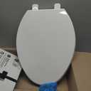 KOHLER 20110-0 Brevia, Slow Close Toilet Seat, Elongated Toilet Seat, Grip-Tight Bumpers Quick-Attach Hardware, White