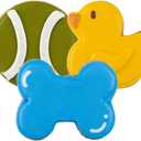 Playtime Biscuits | Hand-Decorated Dog Cookies 3 Pack in Gift Box | Extra Large Dog Treats 62g Cookie, Vegan Snacks for Dogs, Gifts for Dogs
