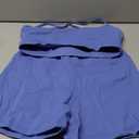 Workout Sets for Women 2 Piece Yoga Outfit: Tracksuits High Waisted Running Biker Shorts with Adjustable Strap Sport Bra Exercise Running Clothes Athletic Gym Sets Matching Active Wear Blue, Large