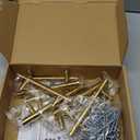 Ravinte 18 Pack 5 Inch Cabinet Pulls Brushed Brass Stainless Steel Kitchen Drawer Pulls Cabinet Handles 5Length, 3 Hole Center