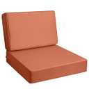 AAAAAcessories Outdoor Deep Seat Cushions, Foam Pillow, Fade-Resistant, Waterproof Patio Furniture Replacement Cushions, 24" x 24" x 5", Rust
