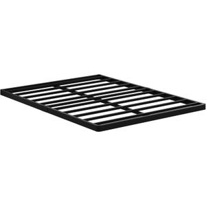 Queen Size Box Spring 2 Inch Low Profile, Heavy Duty Metal Box Spring Bed Base Bunkie Board, Mattress Foundation, Easy Assembly, Noise Free, Black