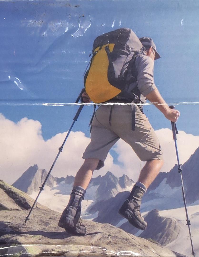 Collapsible Trekking Poles 2 Pieces Retractable From 24" To 53"
