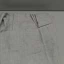 Grey Curtains 38 Inch Width for Kitchen Windows 2 Panels Back Tab Rod Pocket Linen Sheer Cafe Tier Light Filtering Short Curtains for Bedroom Laundry Room Closet Door Decor Wide 38x45 Long Light Gray