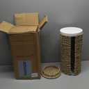 Freestanding Wicker Toilet Paper Holder with Lid, 3 Rolls of Toilet Tissue Storage, Rattan Handmade Woven Toilet Paper Roll Holder Stand, Decorative Boho Bathroom Farmhouse Toilet Paper Holder