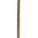 Adesso Antique Brass Floor Lamp with Beige Fabric Lampshade – Modern Accent Light for Bedroom, Living Room, and House Décor, 60.5” Tall