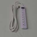 Prime Wire and Cable PB802126 6-Outlet Household Electronics Surge Protector with 14/3 SJT 8-Feet Cord