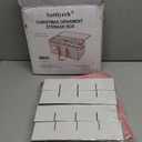 Sattiyrch Plastic Christmas Ornament Storage Box with Trays,Customizable Dividers, Dust-Proof Durable Ornament Organizer Holder,Christmas Storage Containers,Holds 128 x 3 inch Ornaments