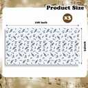 108 x 54 Inch Music Themed Party Decorations Disposable Musical Notes Tablecloth Plastic Table Cover Birthday Jazz Rock Party Decoration Supplies(3 Pieces)