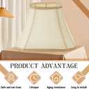 Glooglitter Set of 2 Bell Lamp Shade 6.25"x8" Top 11"x16" Bottom 12" High