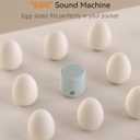 Dreamegg Portable White Noise Machine - Travel Sound Machine for Sleep, Features Powerful Battery, Egg-Sized, 16 Nature Sounds, Timer, Sound Machine for Baby Adults Office Privacy Home Gift (Ocean)