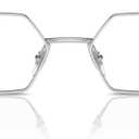 Ray-Ban Rx6528 Yevi Rectangular Prescription Eyewear Frames (Silver/Demo Lens)