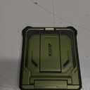 i-Blason for Samsung Galaxy Z Flip 7 Case with Stand, [Tempered Glass Screen Protector] [Hinge Protection] [Belt-Clip], Full-Body Military Protection Phone Case for Samsung Z Flip 7, Armorbox, Green (Guldan)