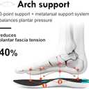 JACKSHIBO Mens Slip in Free up Hands Shoes Wide Toe Box Arch Support Orthopedic Walking Sneakers Cushioned Thick Zero Drop Sole Metatarsal Pads, Size: M45