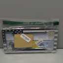 BGGTMO Black American Flag License Plate Frames- 2 Pack Front Rear Patriotic USA Stars and Stripes Aluminum Car Tag Holder with Screws