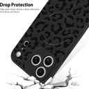 tharlet Compatible with iPhone 17 Pro Cheetah Case, 6.3'' Black Leopard | Compatible with MagSafe, Shockproof Soft TPU Anti Scratch Protective Cheetah Print Women Girls Case for iPhone 17 Pro