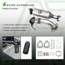 Catalytic Converter Compatible with Honda Accord 2003 2004 2005 2006 2007 2.4L L4 (2 Pcs) Catalytic Convertor W/Gasket EPA Compliant 43069 642189