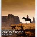 A PLUS MAX 24x36 Picture Frame White Light Weight Wall Mount