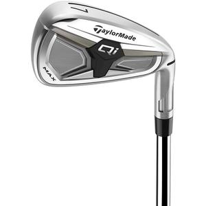 TaylorMade Golf Qi Max Irons Set 4-PW, P (7-Piece Lot) Right-Handed KBS Max 85 MT Steel Stiff Flex