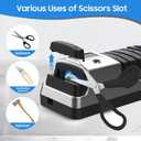 5-in-1 Electric Knife Sharpener for Kitchen Knives, with 100% Diamond Abrasives, 3 Adjustable Speeds, Quickly Sharpening for Straight/Serrated/Kitchen Knives, Scissors