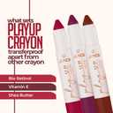 JUICE Play Up Lip Crayon-Play Long Games With Goodness Of Bio Retinol Transfer-Proof Rich Color Red Flag - Mcr11 3 G Pack Of 1